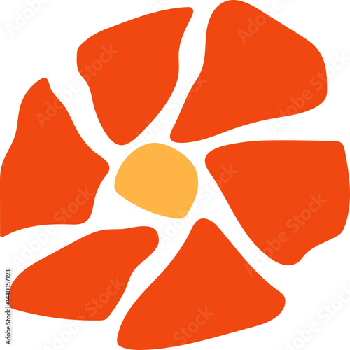 Abstract Groovy Flower