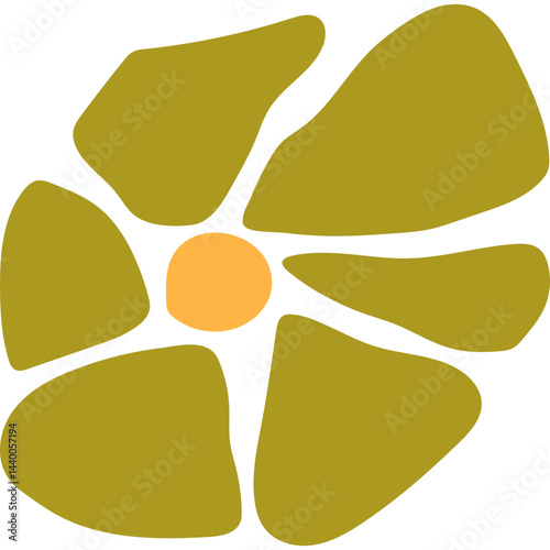 Abstract Groovy Flower