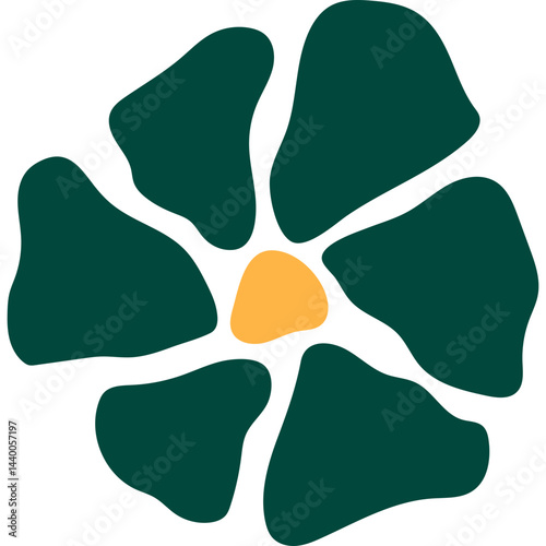 Abstract Groovy Flower