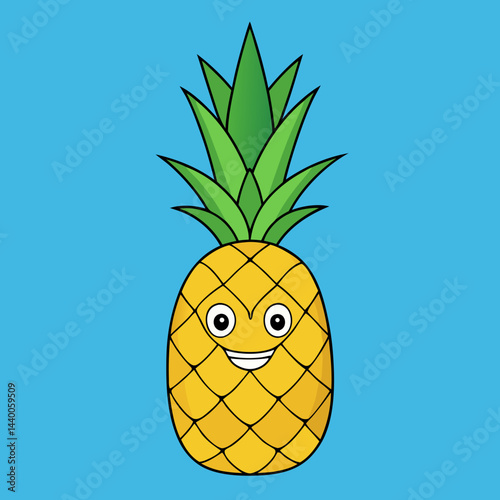 pineapple vector illustration