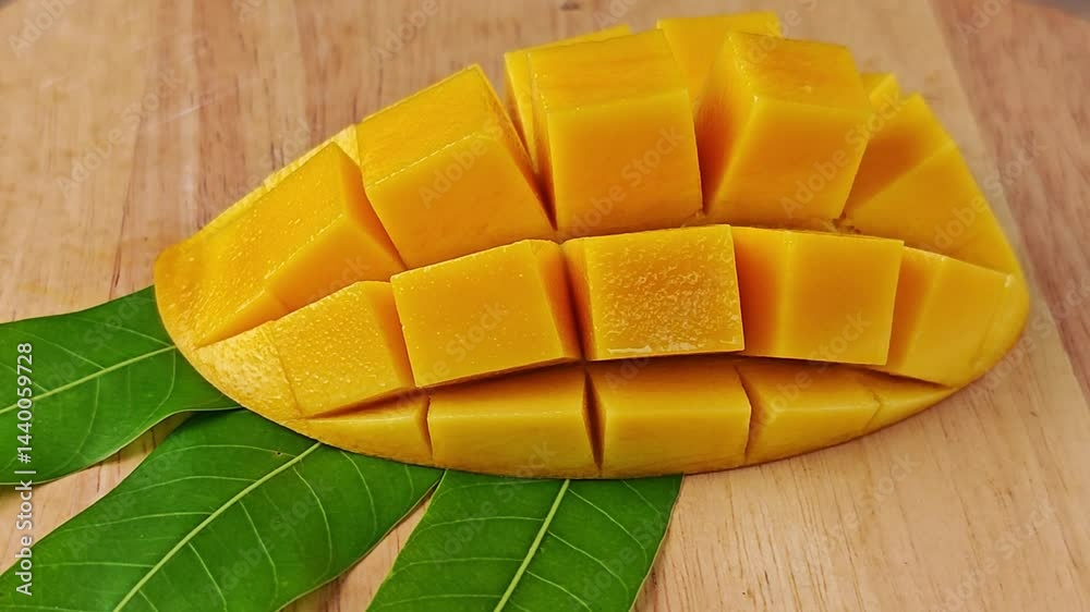Sweet mango cubes. Zoom in,
Sweet mango cubes. Zoom in,