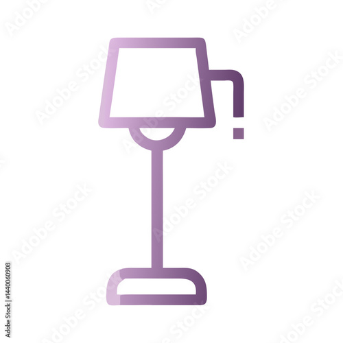 modern lamp on white background