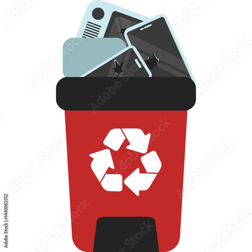 E Waste Trash Bin