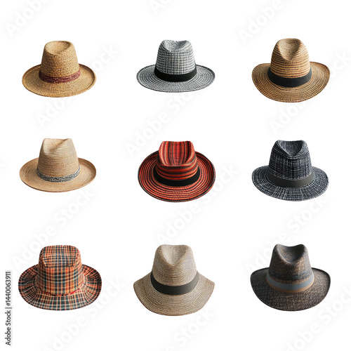 Wallpaper Mural Variety of stylish hats (1) Torontodigital.ca