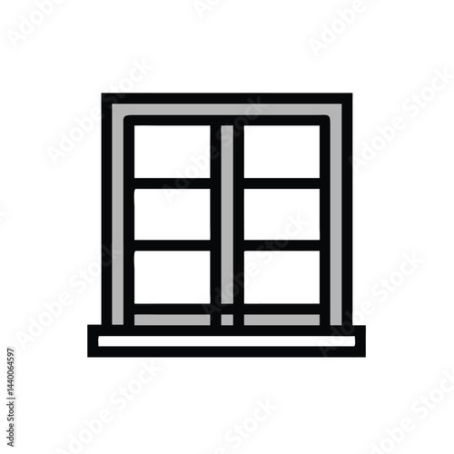 window on white background for web and graphic design