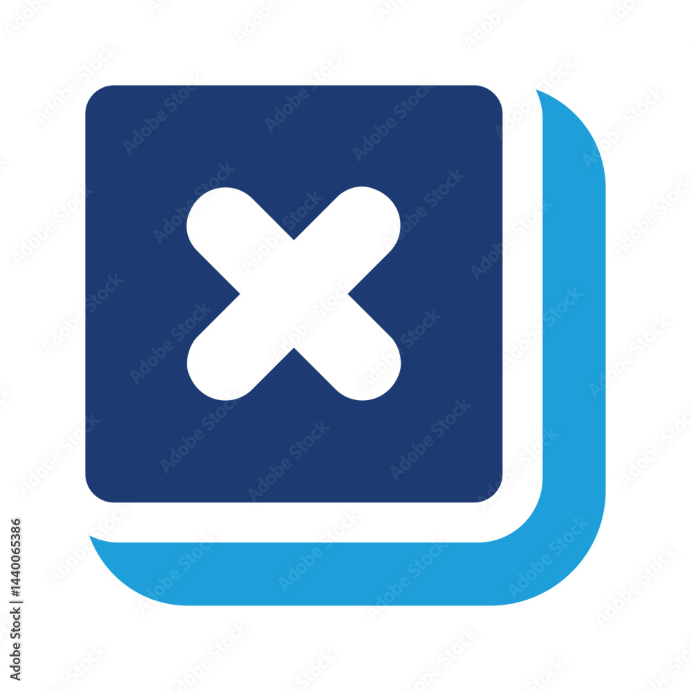 Obraz premium Delete button icon