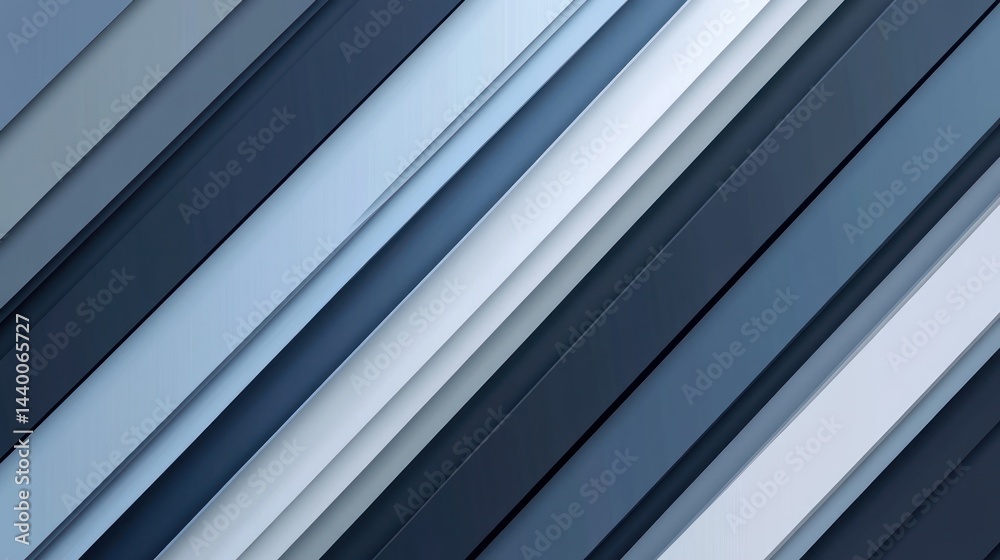 Obraz premium Abstract diagonal blue stripes, background texture, modern design