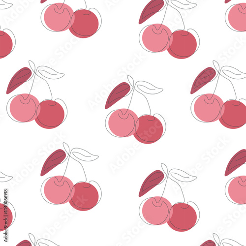 seamless cherry pattern