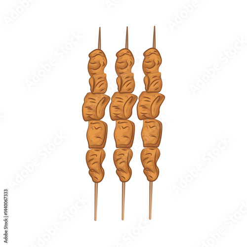 Illustration of Chicken Satay