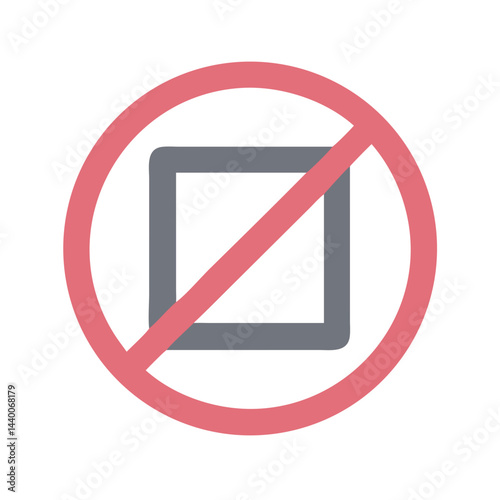 No Stop Sign Icon Symbol Illustration Prohibited Sign Stop Concept