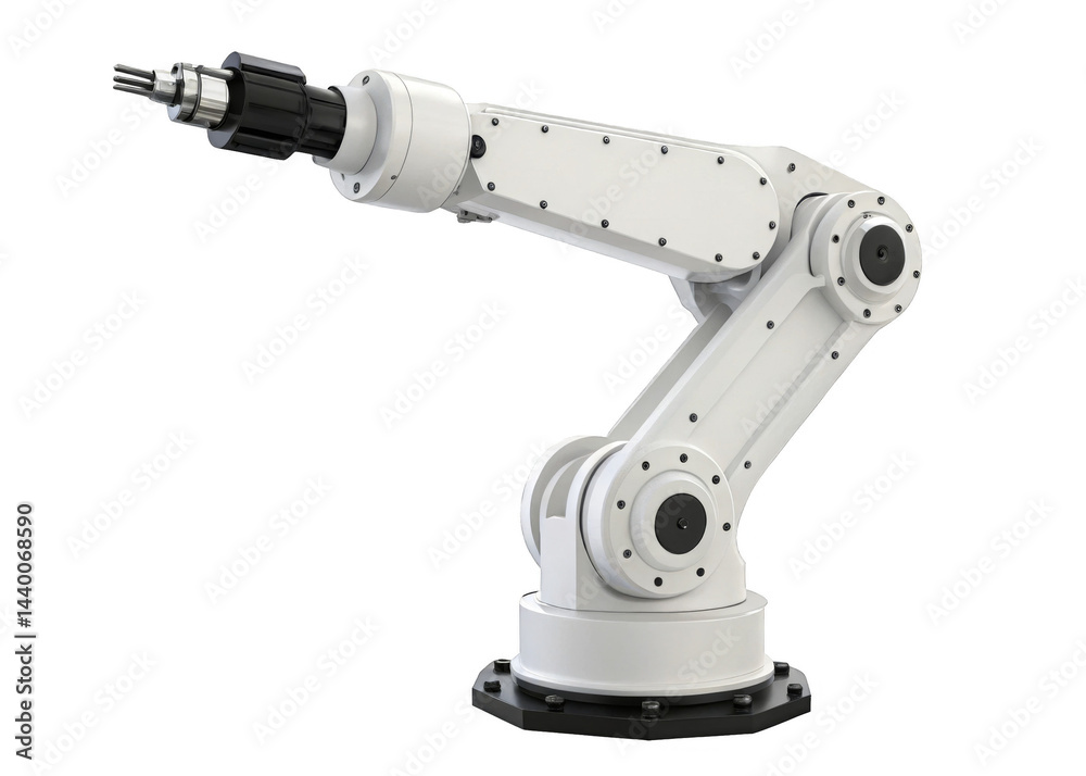 Robotic Arm isolated on a transparent background. Robotic Arm isolated on a transparent background.