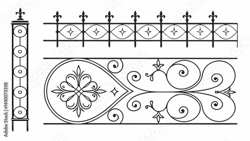 Elegant Wrought Iron Fence Designs Ornate Gates & Railings