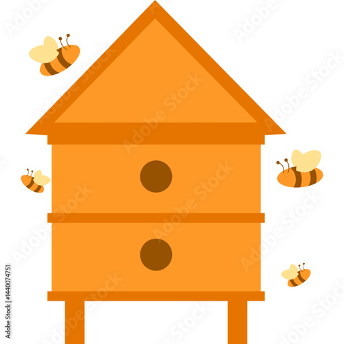Beekeeping Illustration