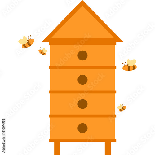 Beekeeping Illustration