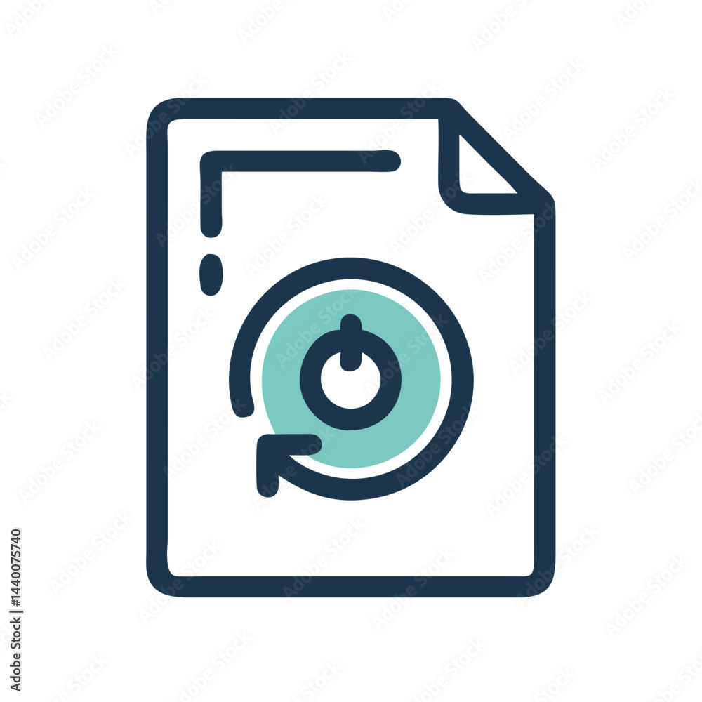 Reload Document Icon: Refresh, Update, Restart, File, Synchronization Concept Reload Document Icon: Refresh, Update, Restart, File, Synchronization Concept
