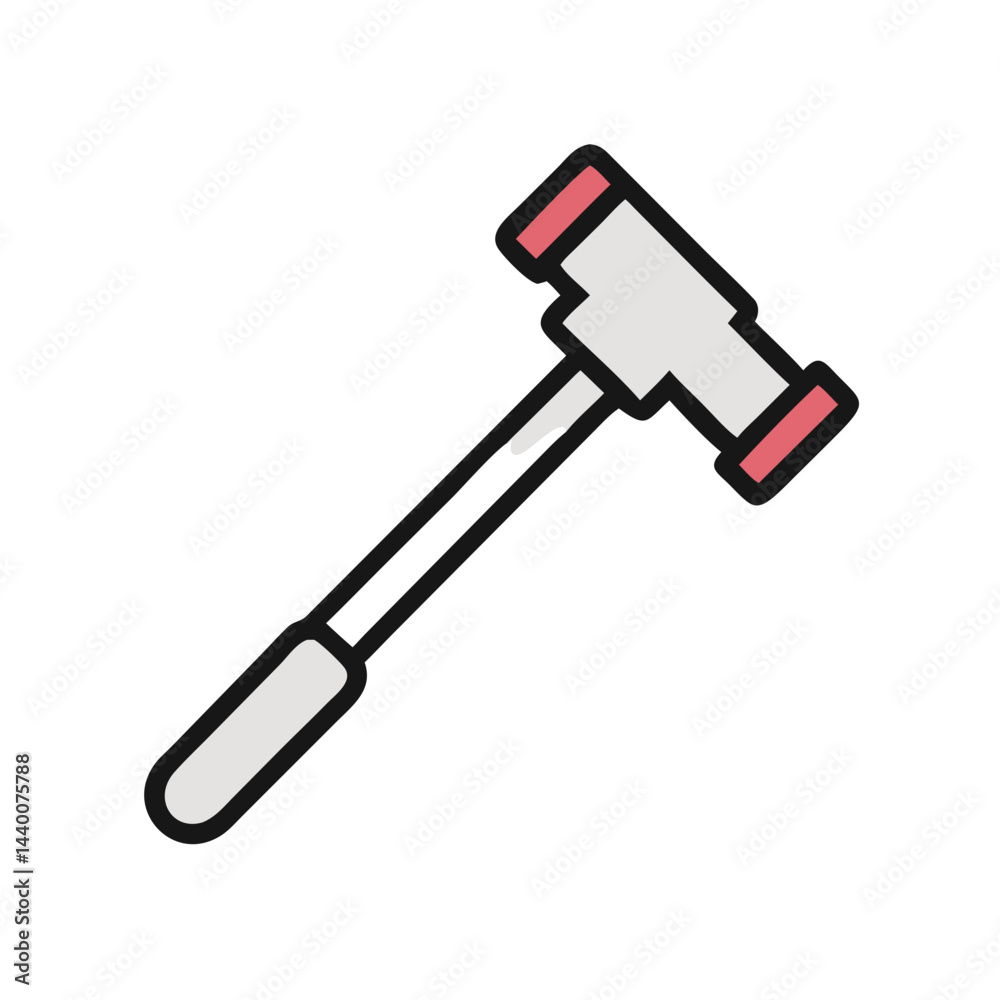 Dead Blow Hammer Flat Icon Design Dead Blow Hammer Flat Icon Design