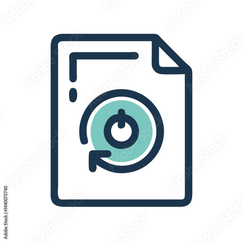 Reload Document Icon: Refresh, Update, Restart, File, Synchronization Concept