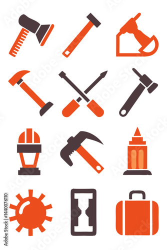  Dynamic Dismantling Tools Icon Set