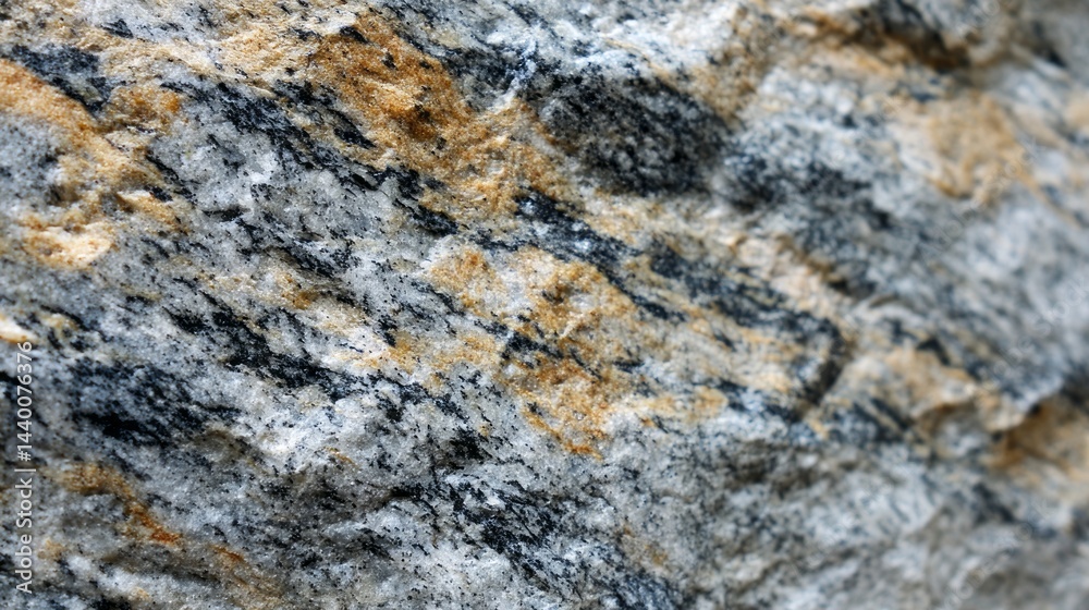 Naklejka premium Close-up view of rough stone texture.