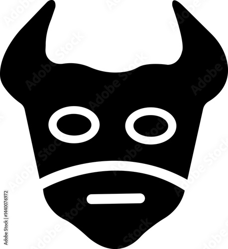
Mask superhero carnival villain or burger vector icon set. Black masquerade costume eye mask silhouette hidden person face. Simple design incognito party masque shape template illustration. isolated 