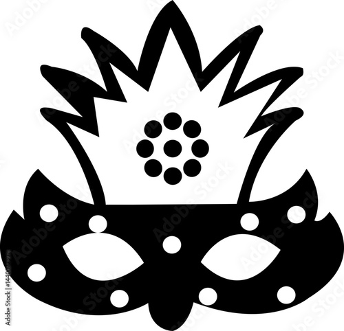 
Mask superhero carnival villain or burger vector icon set. Black masquerade costume eye mask silhouette hidden person face. Simple design incognito party masque shape template illustration. isolated 