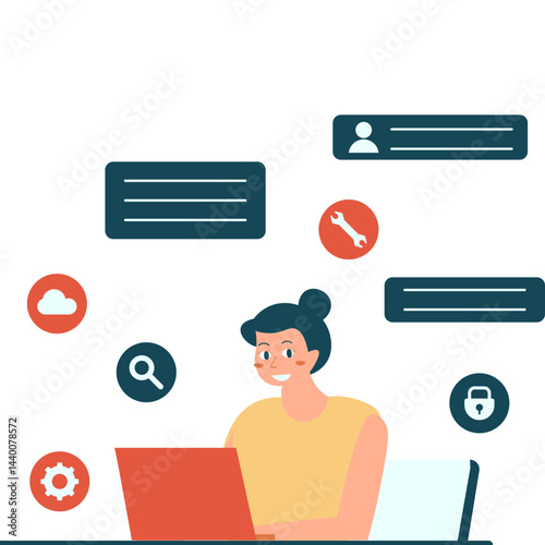 IT Service Illustration