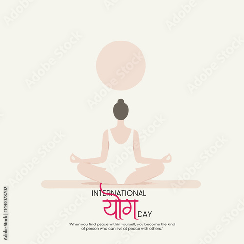 International yoga day social media template