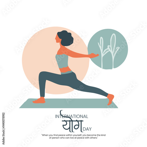 International yoga day social media template