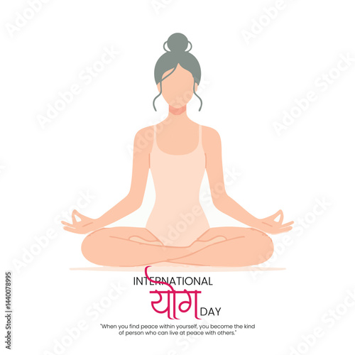 International yoga day social media template