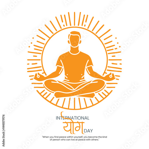 International yoga day social media template
