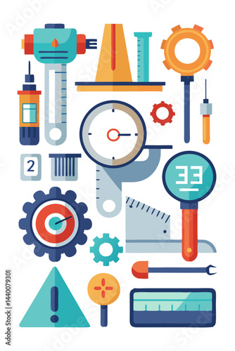  Dynamic Inspection Tools Icon Set
