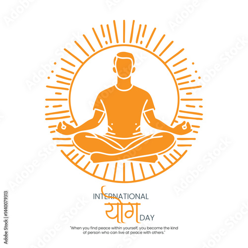 International yoga day social media template