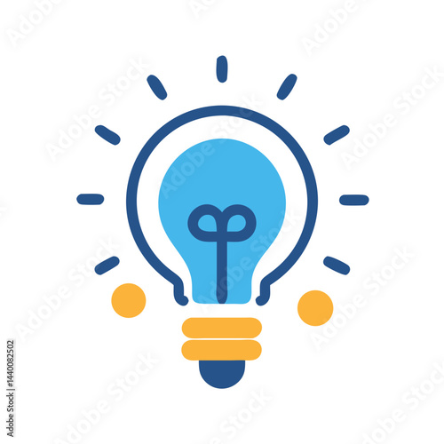 Creative Light Bulb Vector Illustration for Ideas, Innovation, and Solutions
