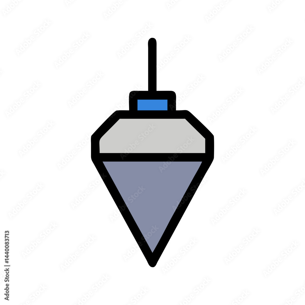 Obraz premium Creative Plumb Bob Tool Illustration