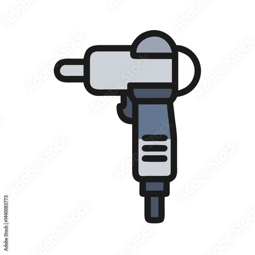  Modern Pneumatic Grinder Icon