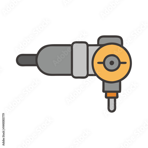  Creative Pneumatic Grinder Illustration