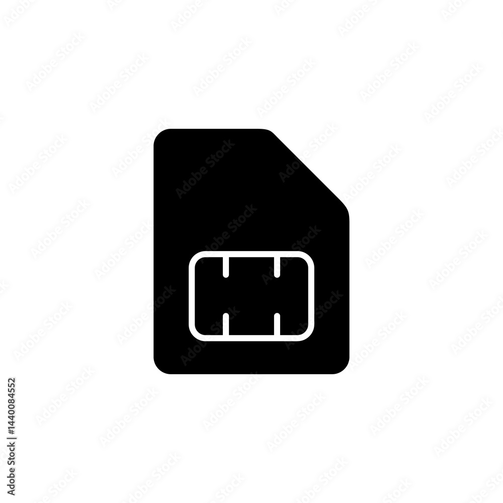 SIM card icon vector design SIM card icon vector design
