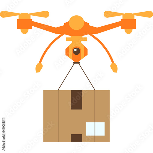 Drone Delivery Illustration