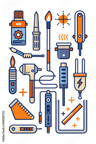  Engaging Soldering Tools Icon Visual