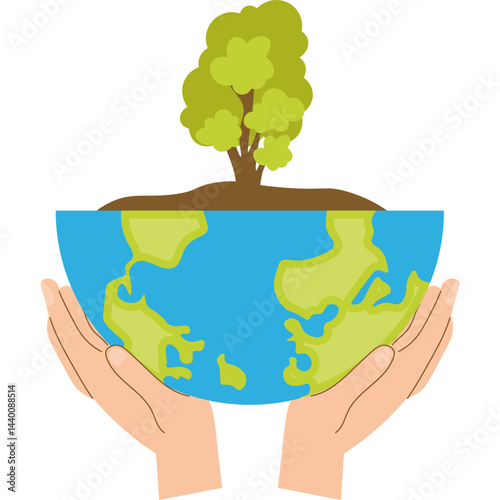 Reforestation Illustration