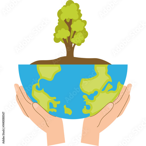 Reforestation Illustration