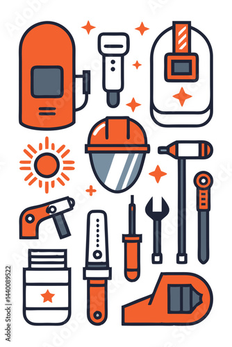  Creative Welding Tools Icon Overview