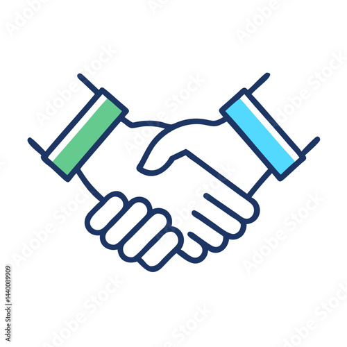 Handshake Icon: Partnership, Business Deal, Agreement, Collaboration, Success, Trust