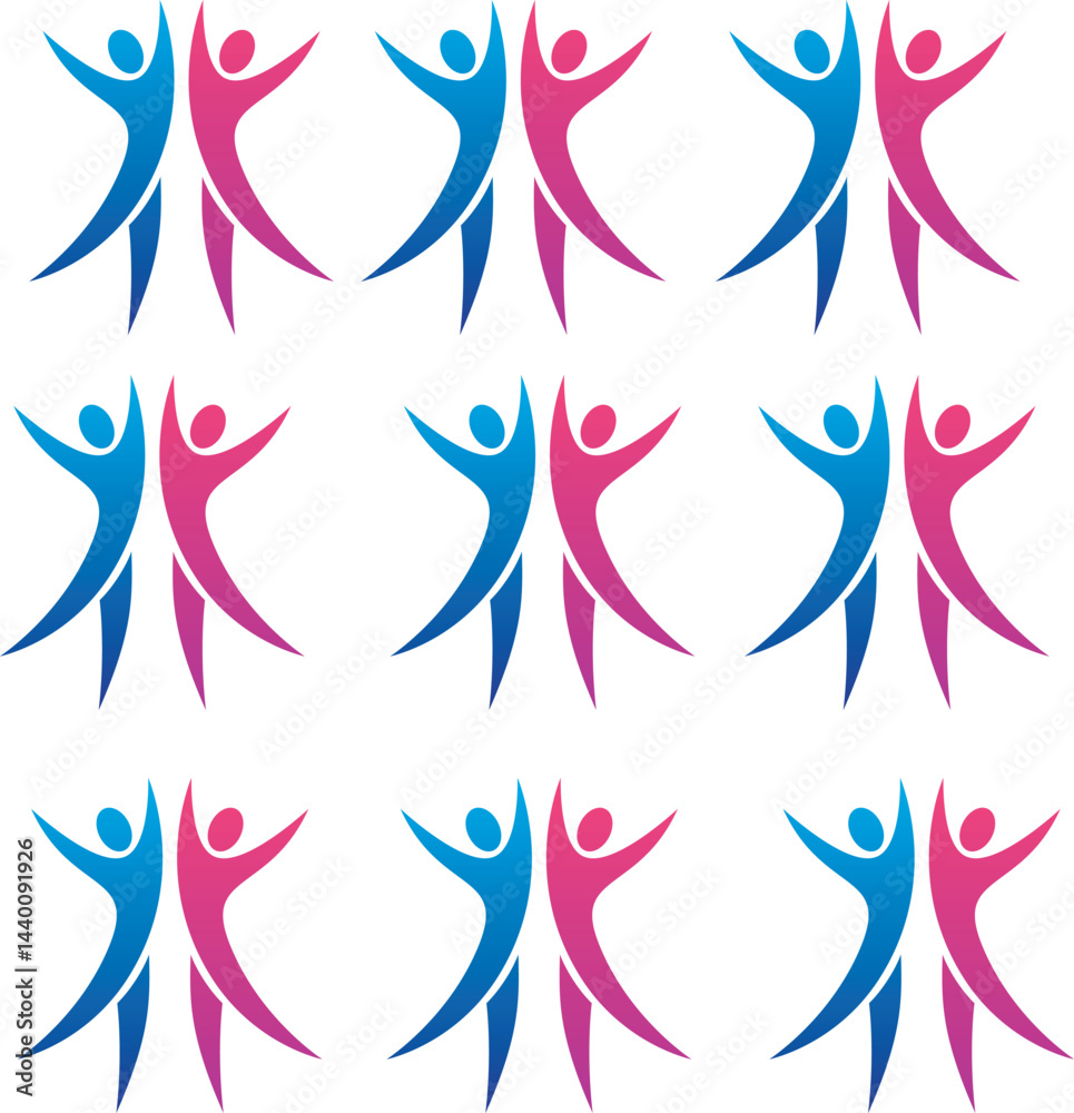 Vector illustration of people icons. Vector illustration of people icons.