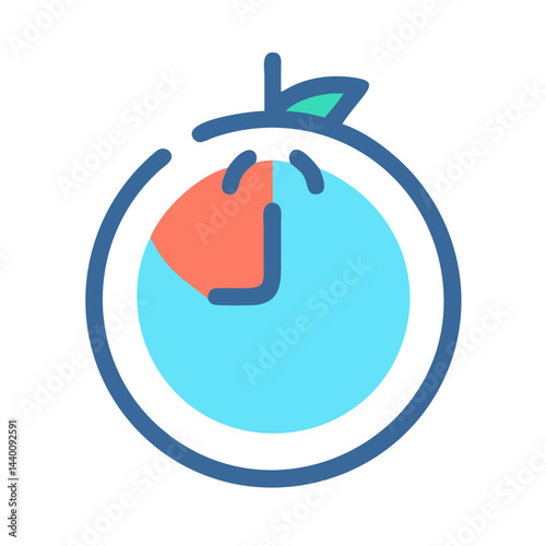 Pomodoro Timer Icon - Time Management, Productivity, Focus, Task Management