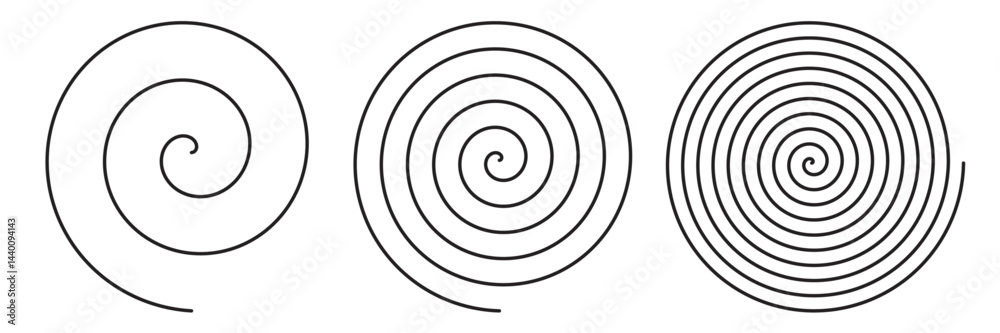 vector abstract Archimedean spiral set. Clip art isolated on transparent background. vector abstract Archimedean spiral set. Clip art isolated on transparent background.