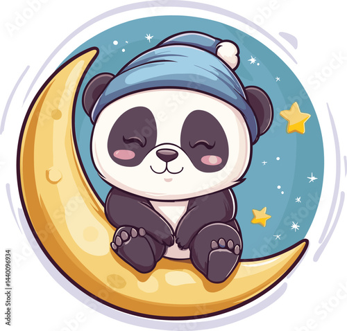 baby bear on a moon