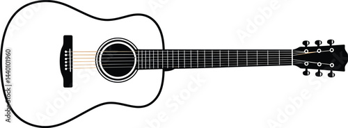 Simple Guitar Outline Vector
