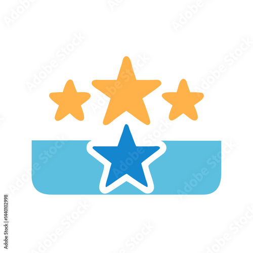 Four Star Rank or Rating: Award, Badge, Performance, and Achievement