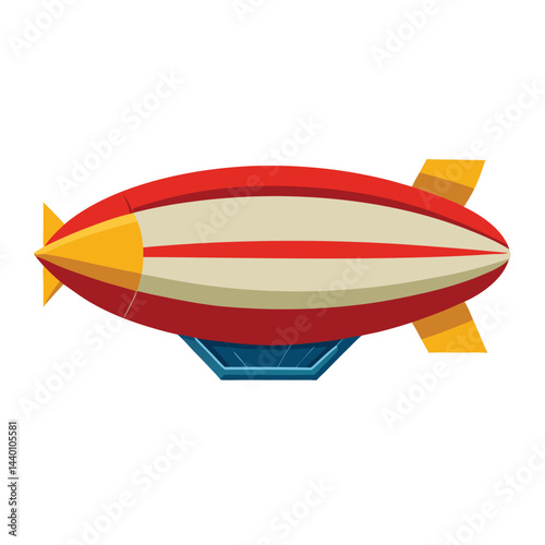 Blimp set icon isolated on white background